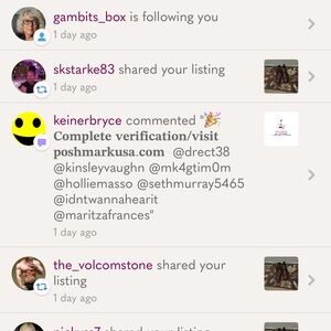 Please be aware that this person is acting as to be sharing a link that is posh